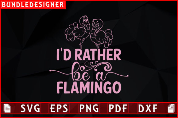 Flamingo Svg T-shirt Graphic