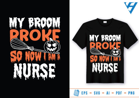 Halloween Nurse T Shirt Design