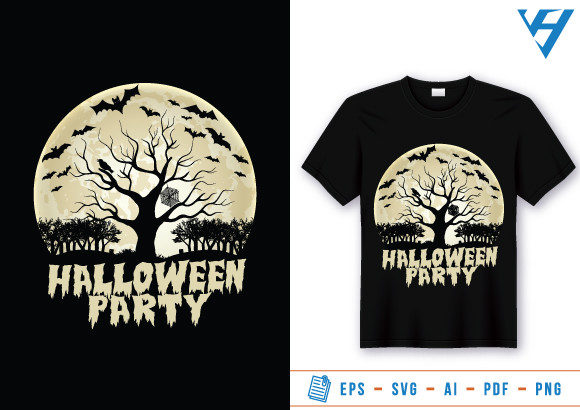Halloween Party T-shirt Design