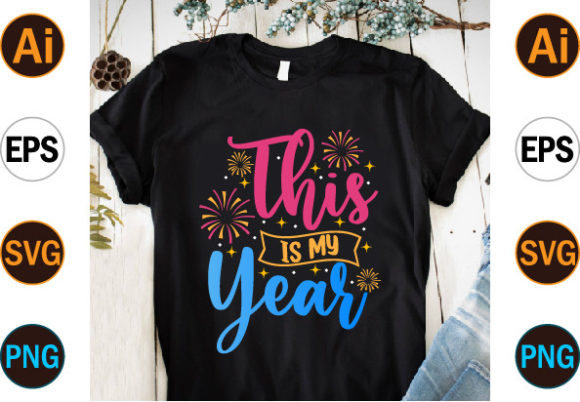 Happy New Year Typography SVG T Shirt