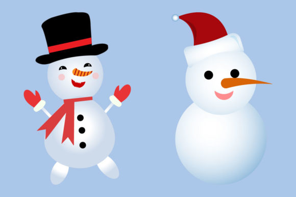 Winter Snowman Set Design for Christmas