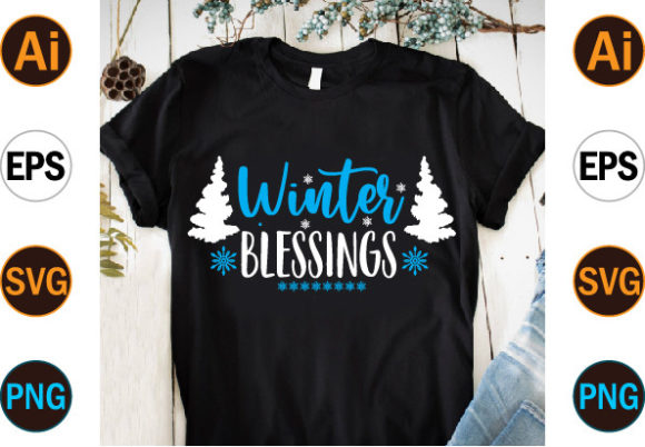 Winter Typography SVG T Shirt Design