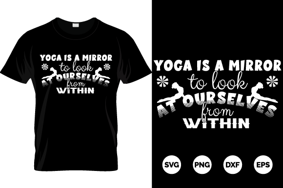 Yoga T Shirt Design EPs SVG PNG